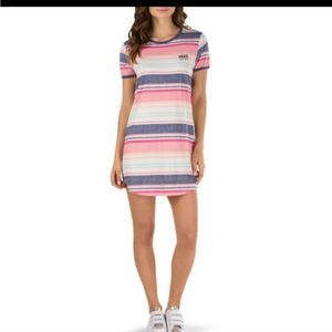 Vans Wazzy Striped T Shirt Dress